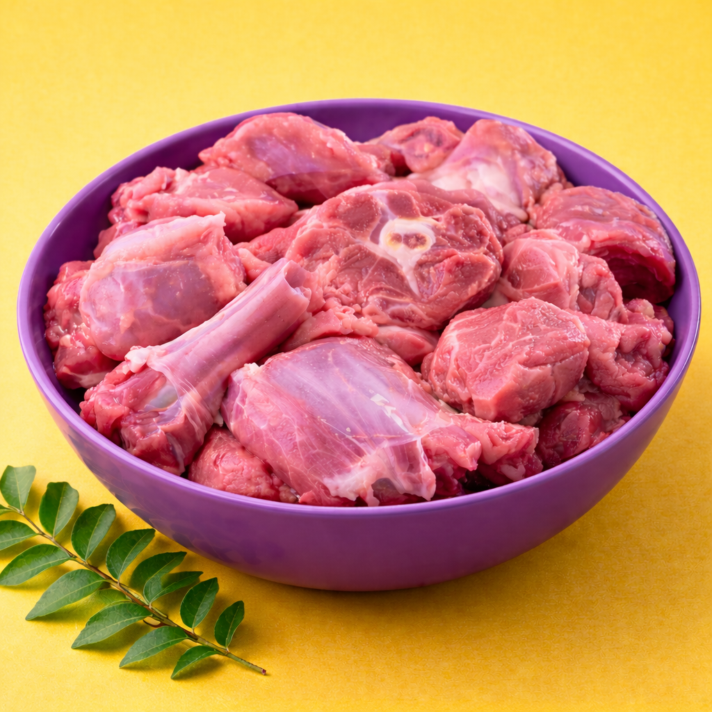 The No Waste Cut ! Standard Fresh Mutton Curry Cut (500g)