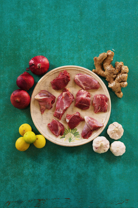 Meaty Bites ! Fresh Premium Mutton Boneless (250 g)