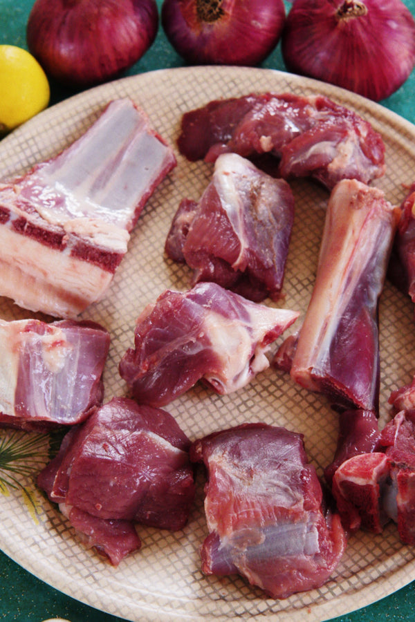 Mega Maal ! 1kg Premium Mutton Curry Cut (1000 g)